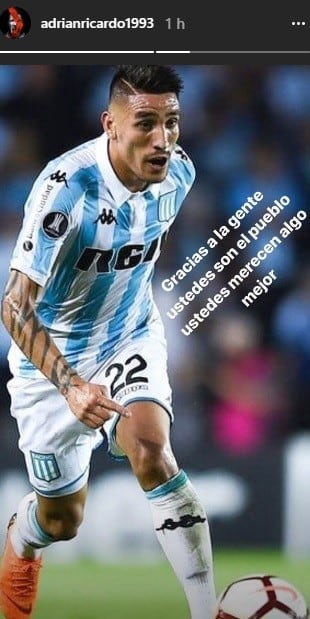 El mensaje de Centurión luego del anuncio de los 23 convocados al Mundial de Rusia. (Foto: Instagram)