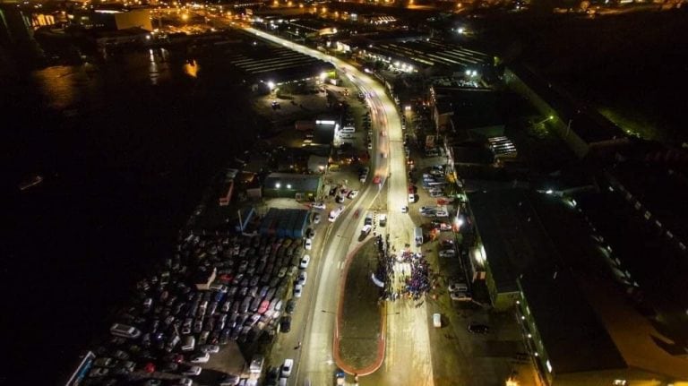 Obra en construcción de Avenida Perito Moreno