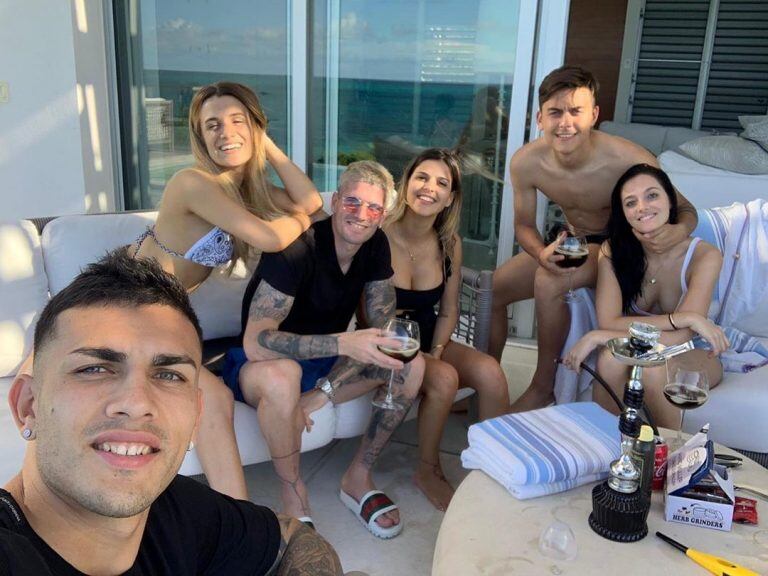 Las vacaciones de Dybala, De Paul y Paredes (Foto: Instagram)