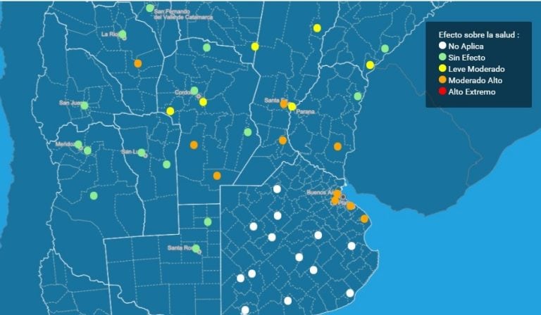 Alerta naranja del SMN.