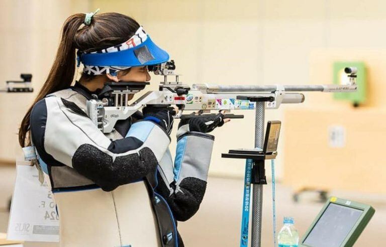 Fernanda Russo  en tiro deportivo (Foto: Instagram/russofernandaa)