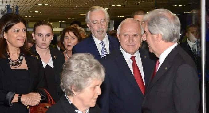 Clara García junto a Miguel Lifschitz