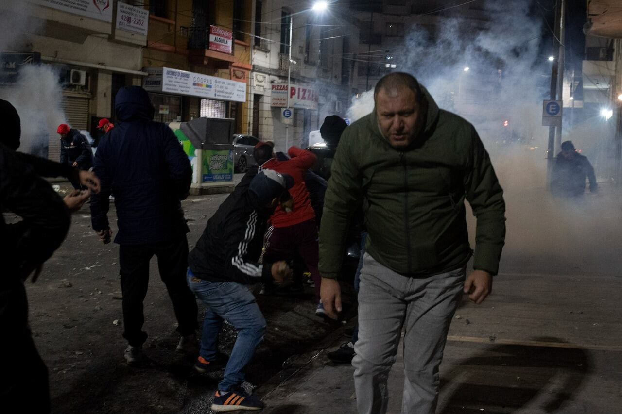 Incidentes en el club Independiente. (Gentileza Clarín)