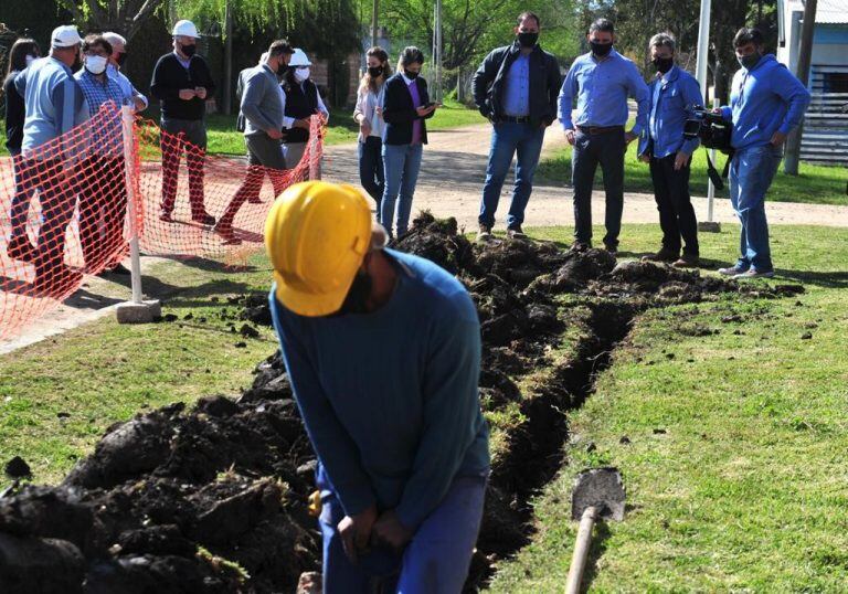 Obras Gas natural - Pueblo General Belgrano.
Crédito: Prensa PGB