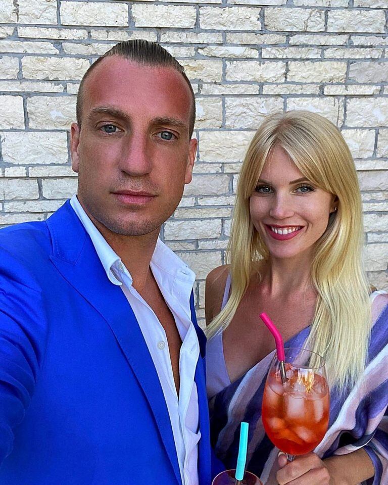 Maxi López y  Daniela Christiansson (Foto: Instagram)