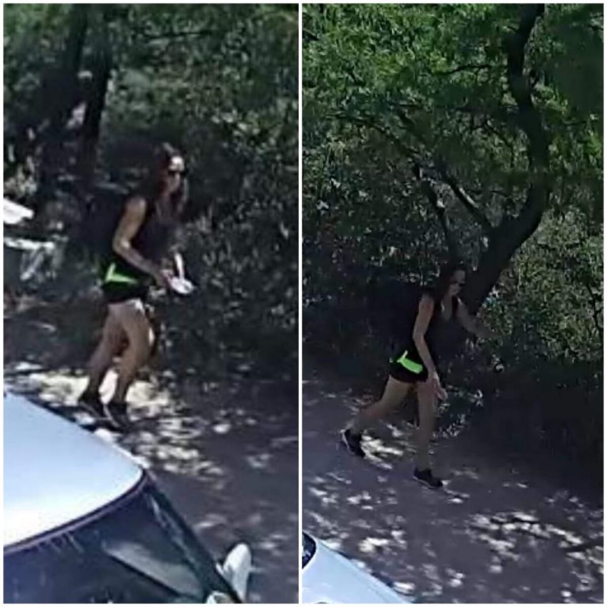 Cámaras de seguridad registraron a la turista desaparecida en Capilla del Monte