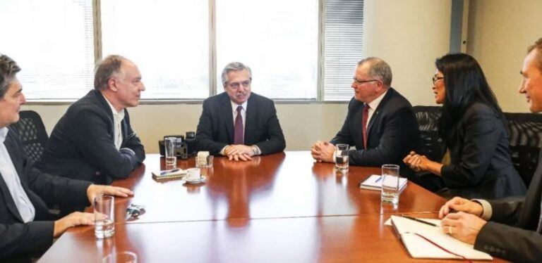 Alberto Fernández y Guillermo Nielsen (Foto: Presidencia)