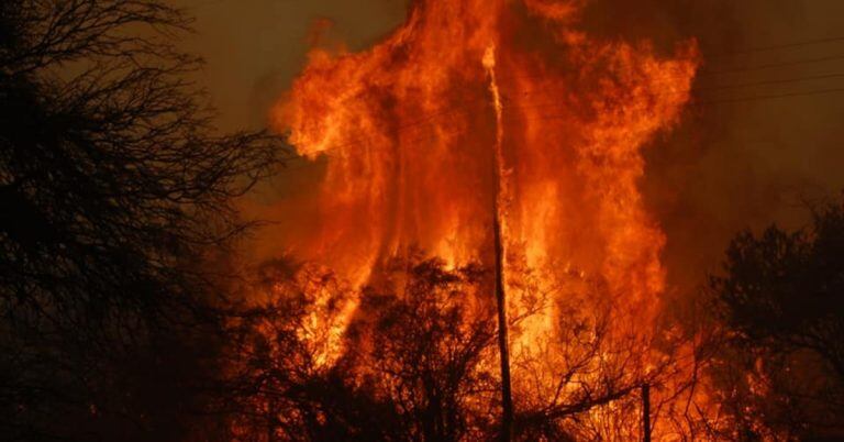 Impresionantes imágenes de los incendios en Córdoba (Foto: Ariel Luna)