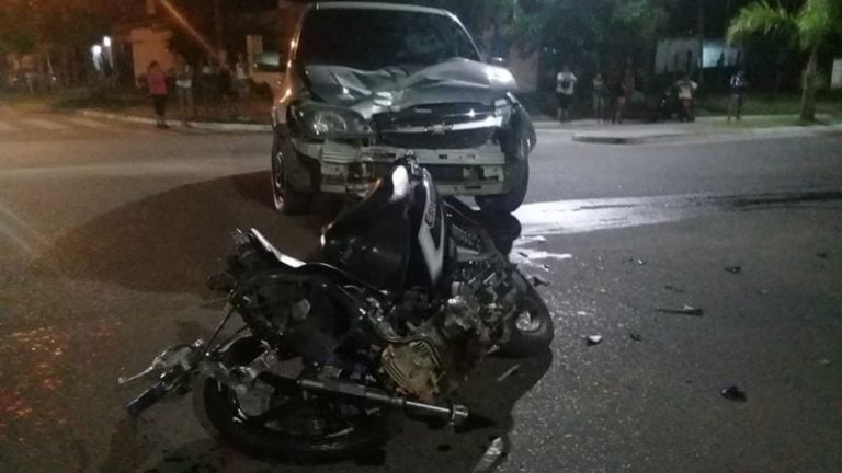 Al momento del accidente, el joven conducía una motocicleta Yamaha Criptón de cc 110