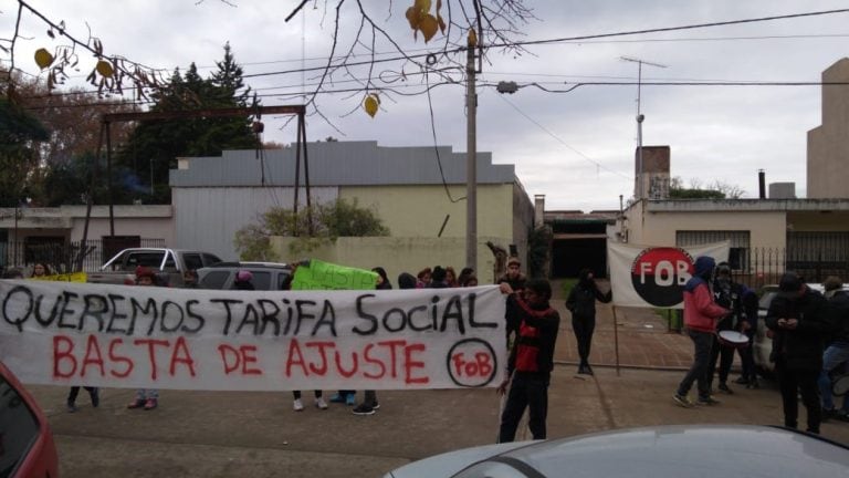 Manifestación en la Cooperativa (Gentileza Mas Radio)