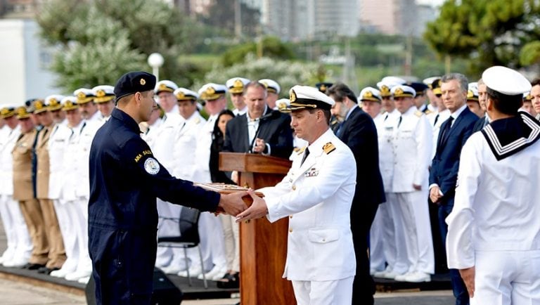 Acto en reconocimiento al submarino ARA San Juan y a sus 44 tripulantes