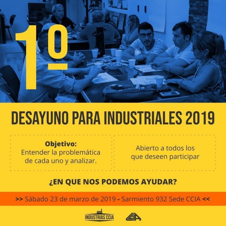 1º desayuno en 2019 CCIA