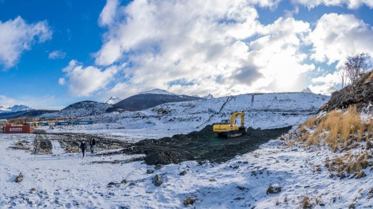 Obras para el relleno Sanitario de Ushuaia - Año 2020.