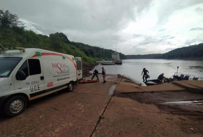 Accidentado en el Salto Mariposa.