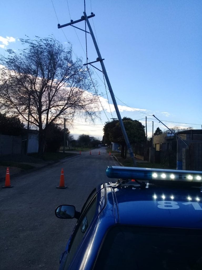 Daños que causó el viento en Los Cedros