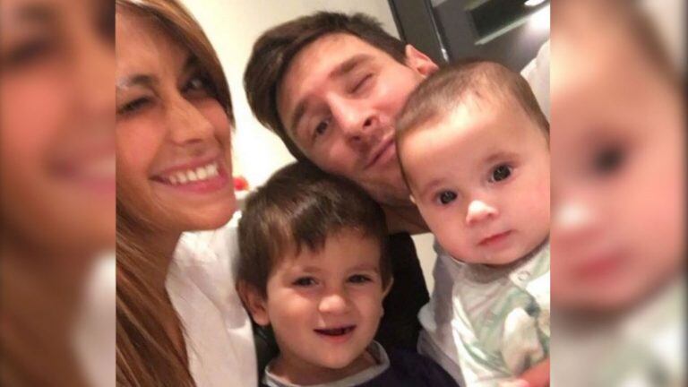 Recuerdos en las redes por los cuatro años de Mateo Messi. (Web)