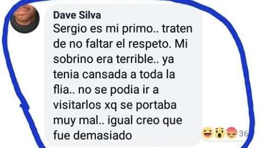 Los comentarios del tío del bebé asesinado fueron repudiados en las redes sociales.