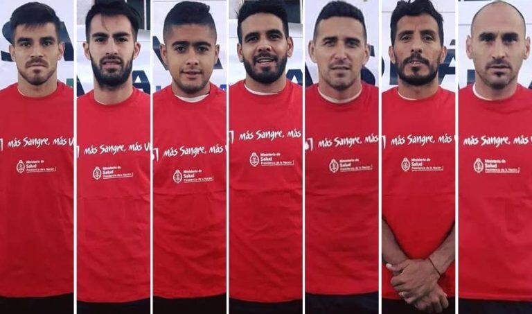 Jugadores de Central Córdoba se pusieron la camiseta de la donación de sangre