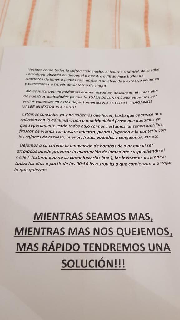 La "propuesta" del vecino (Twitter Vivir en Nueva Córdoba).