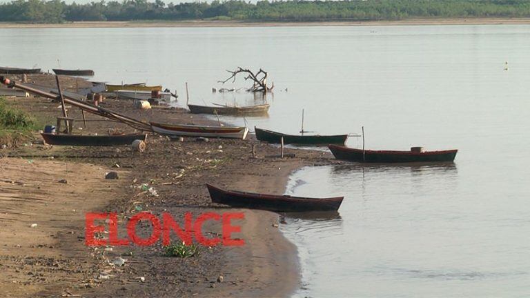 Paisajes de la bajante del río