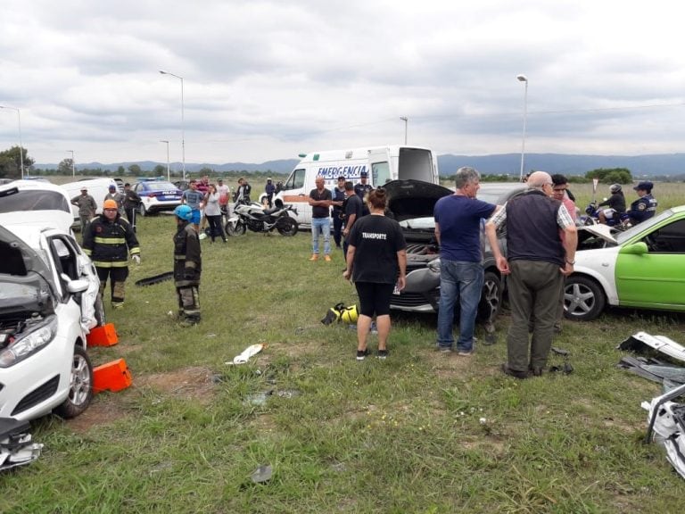 Accidente en la autopista Atilio López