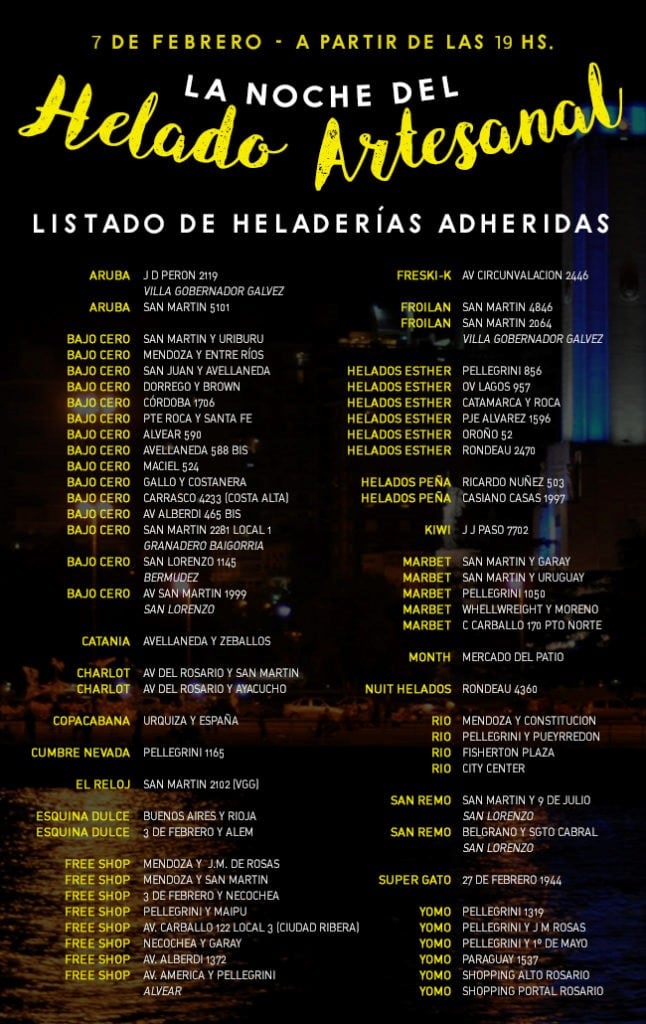 Noche de las Heladerías Rosario