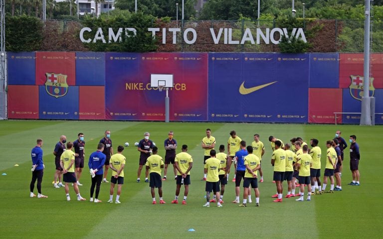 En España, La Liga se reanudará este jueves (Foto: FC Barcelona/EFE)