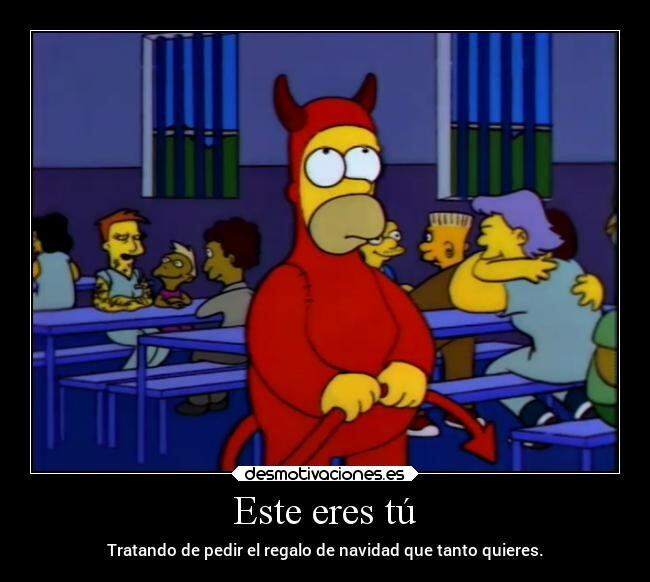 Meme de Navidad de Los Simpson.