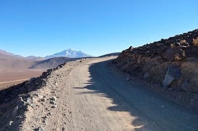 El paraje donde Gendarmería logró detener la camioneta. (Gendarmería Nacional)