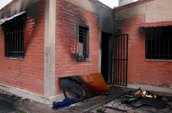 Así quedó la vivienda del barrio Unión y Fuerza de La Carrodilla, en Luján de Cuyo.