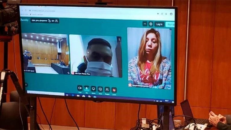 A causa de la emergencia sanitaria, la condena fue mediante videoconferencia.