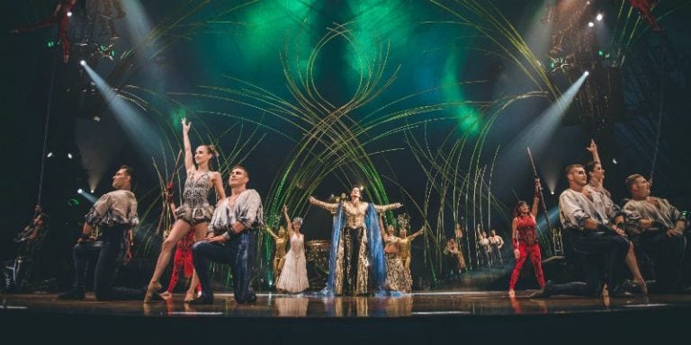 Amaluna, el espectáculos del Cirque Du Soleil que se lleva a cabo en el Distrito CIudad de las Artes en Córdoba.