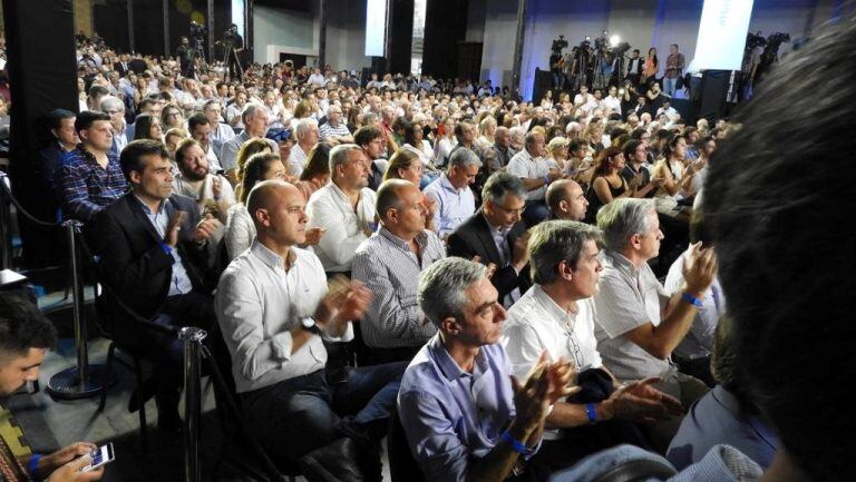 Representantes del Frente Renovador en La Rural