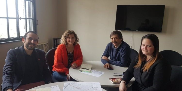 Reunión por bicisenda en Colonia Caroya (Prensa Municipio)