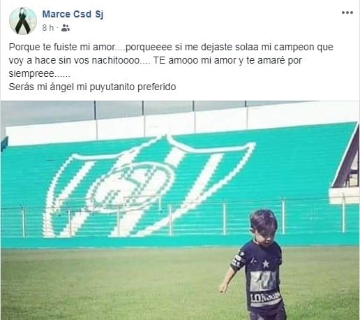 El estremecedor mensaje de la mamá en las redes.