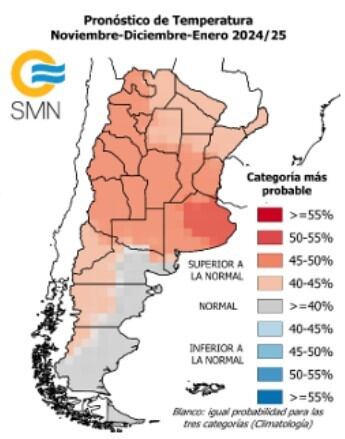 Se esperan temperaturas por encima de las normales, en Córdoba.