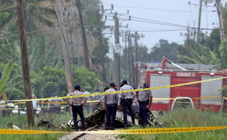 Accidente aéreo en Cuba. Foto: EFE.