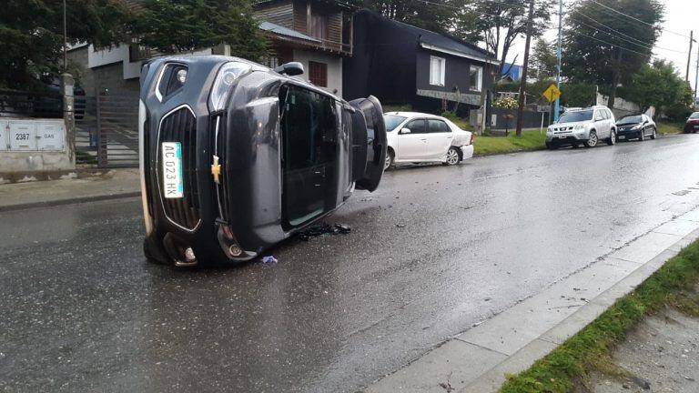 Accidente vial. Ushuaia.