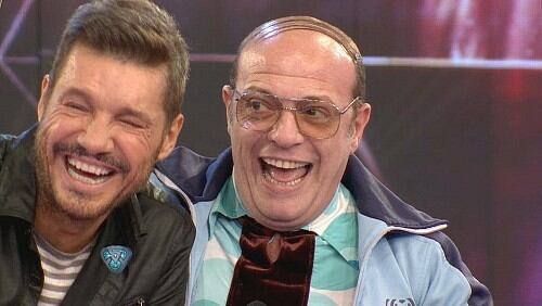 Martín Campilongo, ''Campi'', junto a Marcelo Tinelli en Showmatch (El Informante Web).