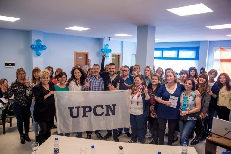 Walter Vuoto junto a UPCN