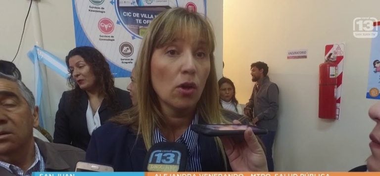 Alejandra Venerando, ministra de Salud de San Juan\u002E