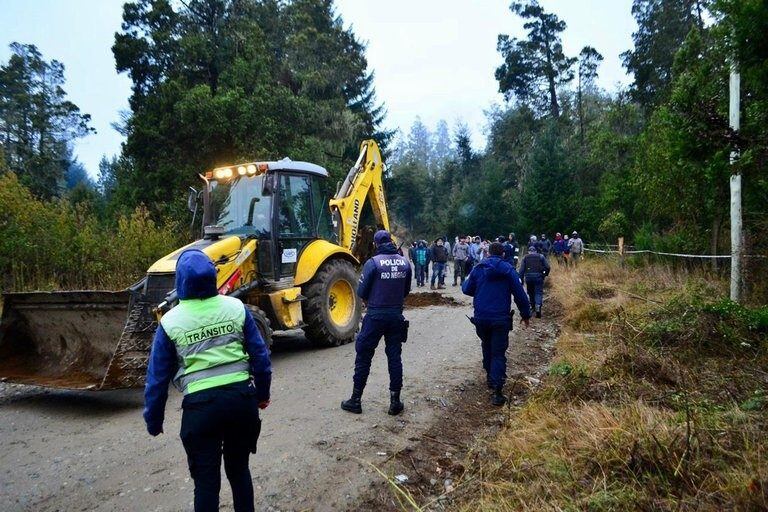 Toma de terrenos en El Bolsón (web).