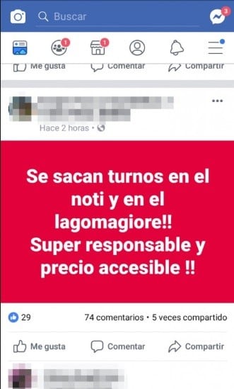 Se venden turnos en Hospitales de Mendoza.