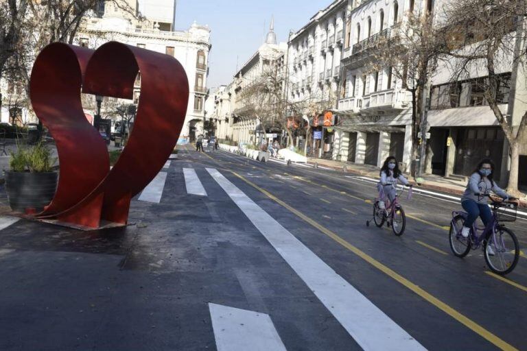 Así quedó la "gran manzana" en la zona de la plaza San Martín.