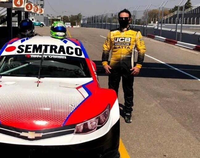 Sebastián Alzamendi, durante sus ensayos con el Aimar Motorsport en el Cabalén, de cara a su debut en el Top Race Series.