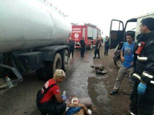 El accidente tuvo lugar pasadas las 18 en el Acceso Sur sobre la Ruta A012.