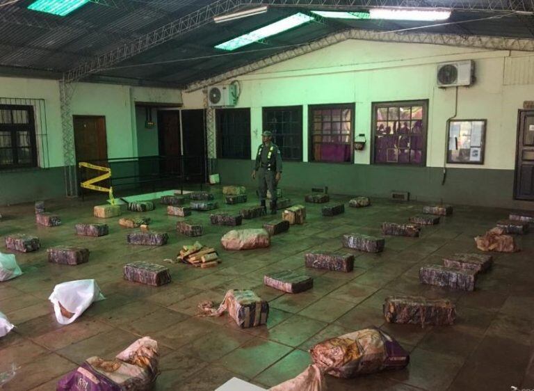 Encontraron más de una tonelada de marihuana en Misiones. (Foto: Gendarmería)