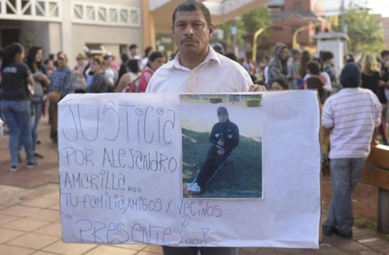 Marcha en reclamo de justicia por el crimen de Amarilla. (Foto: El Territorio)