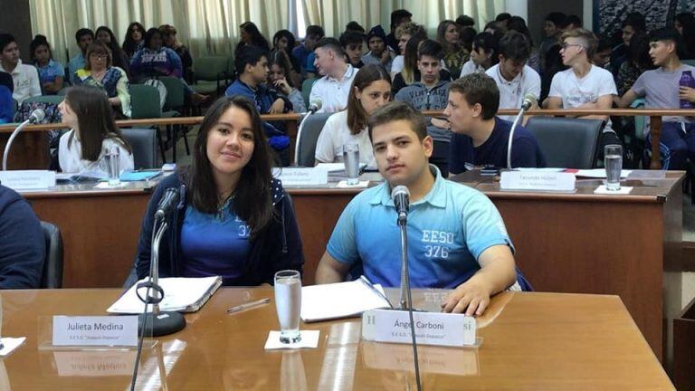 Los jóvenes concejales representantes de la Escuela Dopazo (web)