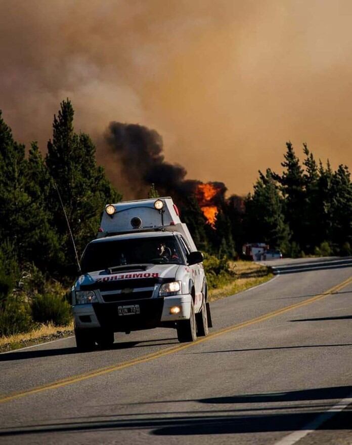 Incendio en Epuyén.